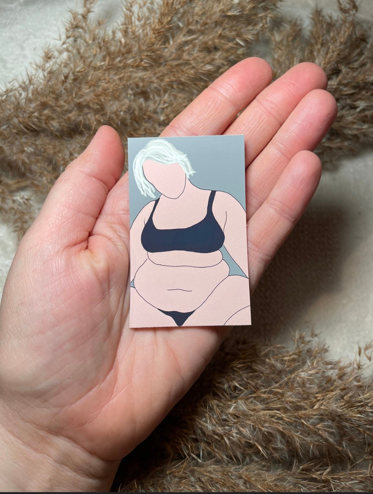 Big Belly White Girl Sticker
