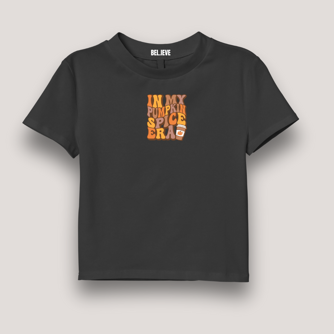 CROP SHIRT IN MY PUMPKIN SPICE ERA