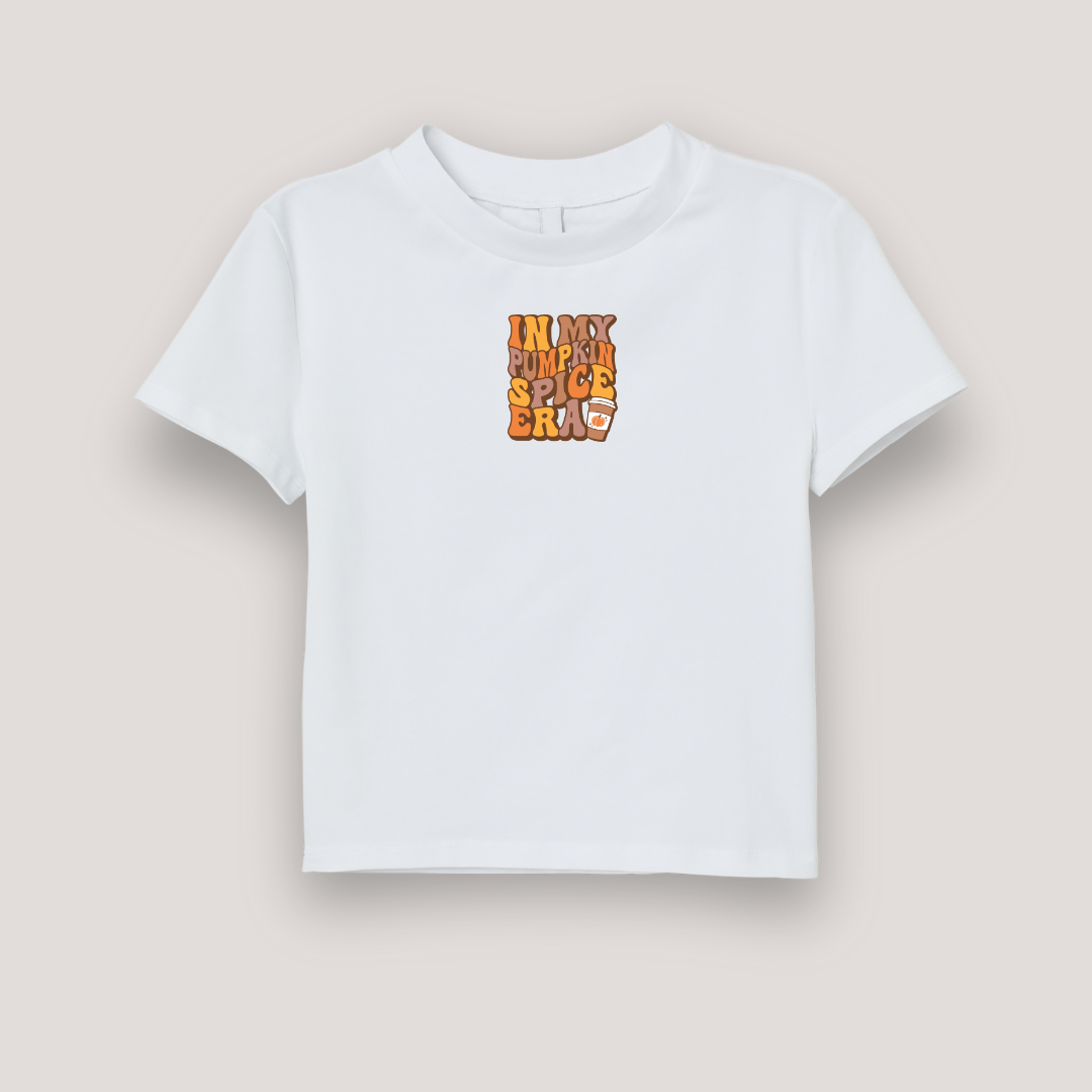 CROP SHIRT IN MY PUMPKIN SPICE ERA
