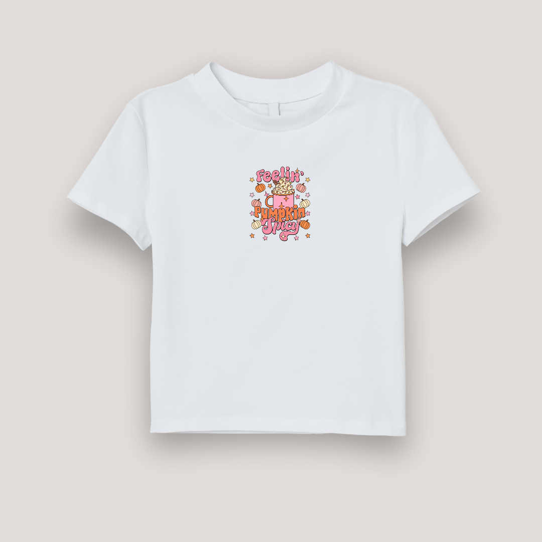 CROP SHIRT FEELING PUMPKIN SPICY