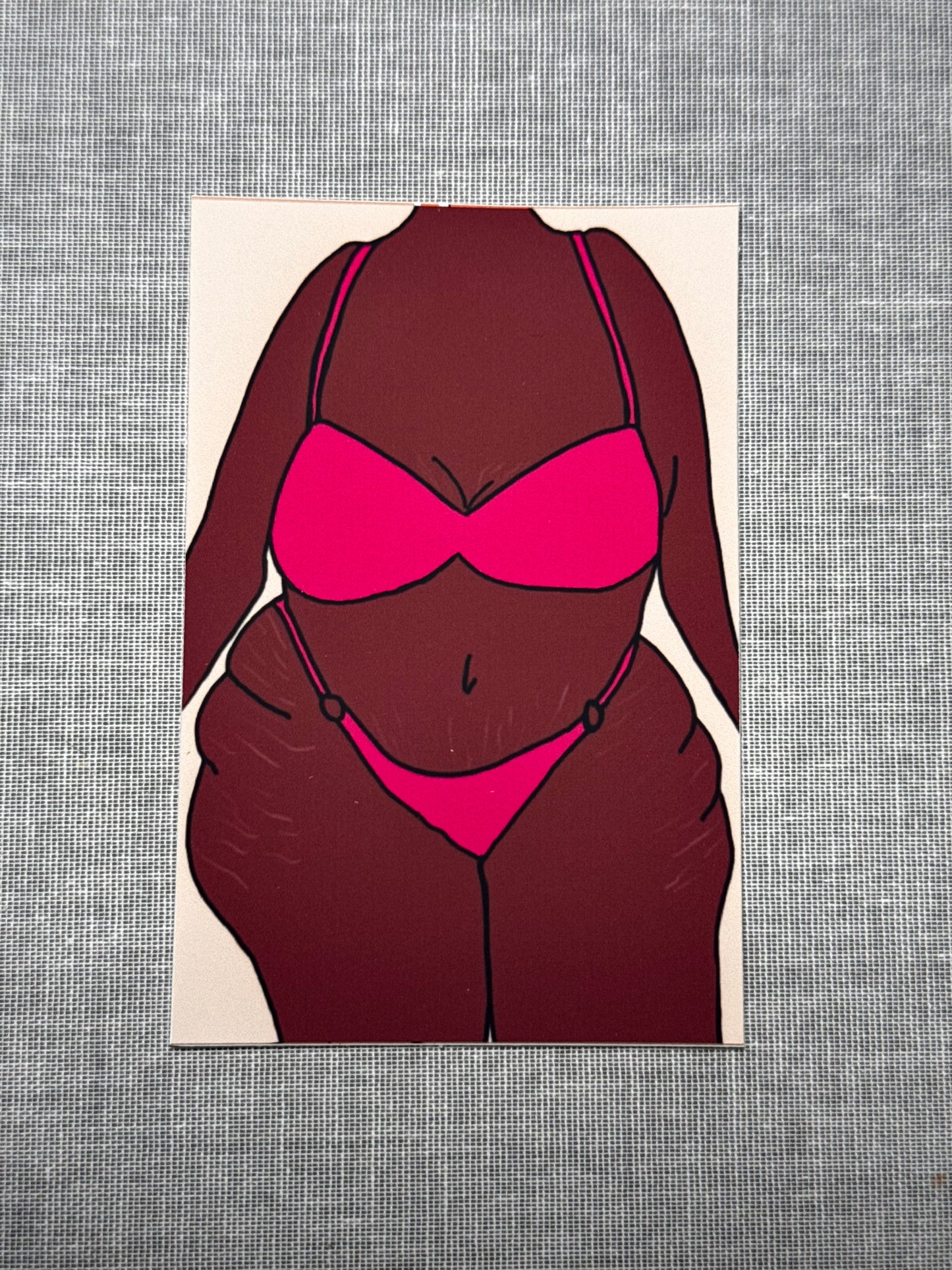 Curvy Black Goddess Sticker