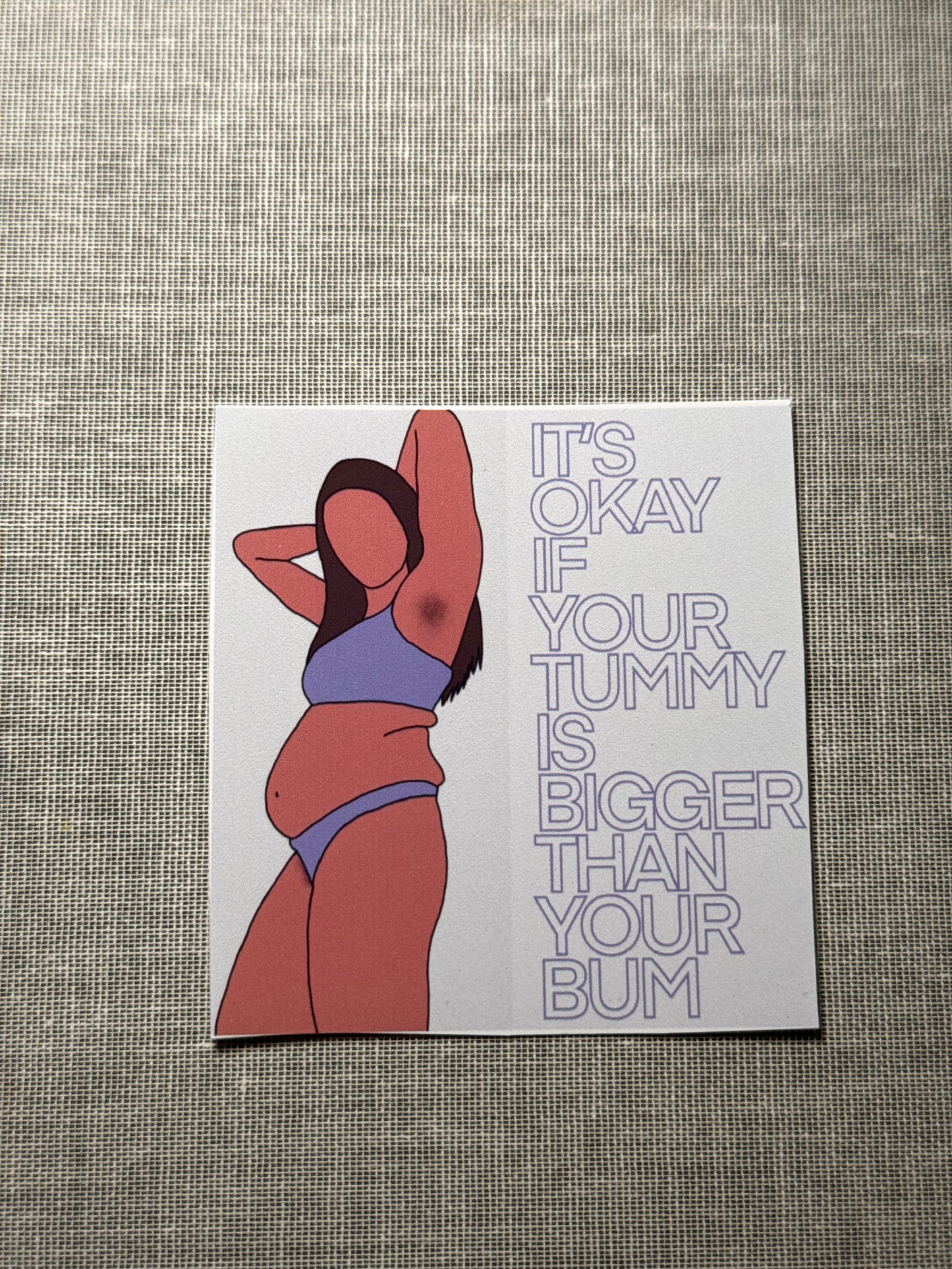 Flat Bum Queen Sticker