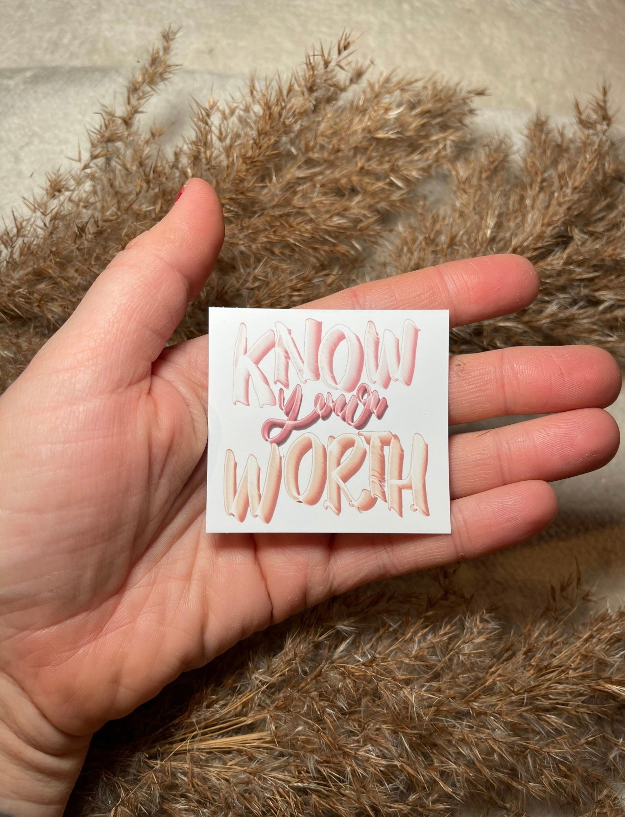 Know Your Worth Sticker