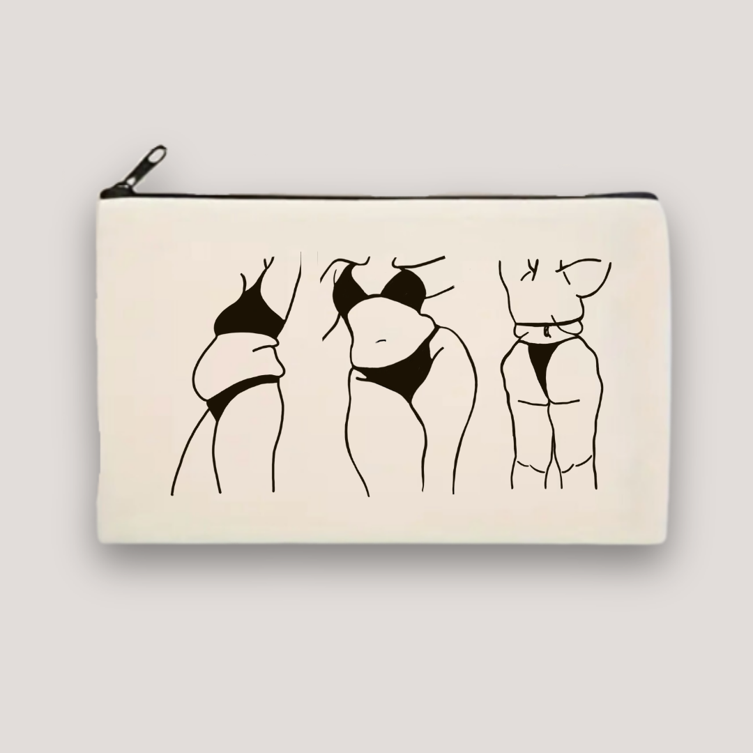 CANVAS COSMETIC BAG "BIG GIRL ENERGY"