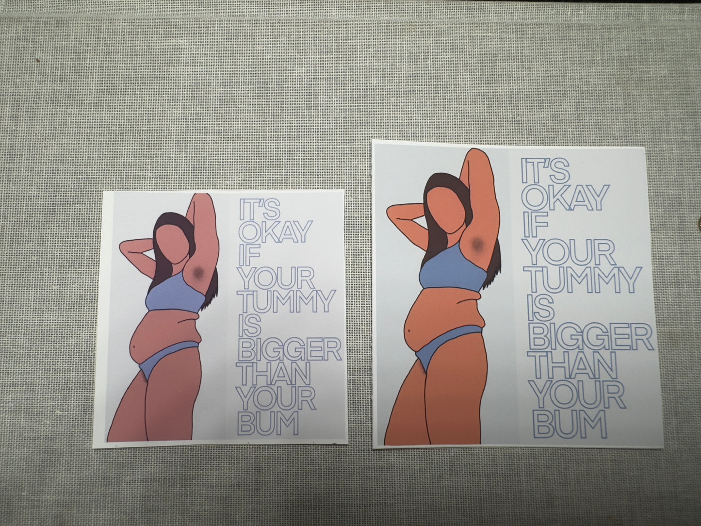 Flat Bum Queen Sticker