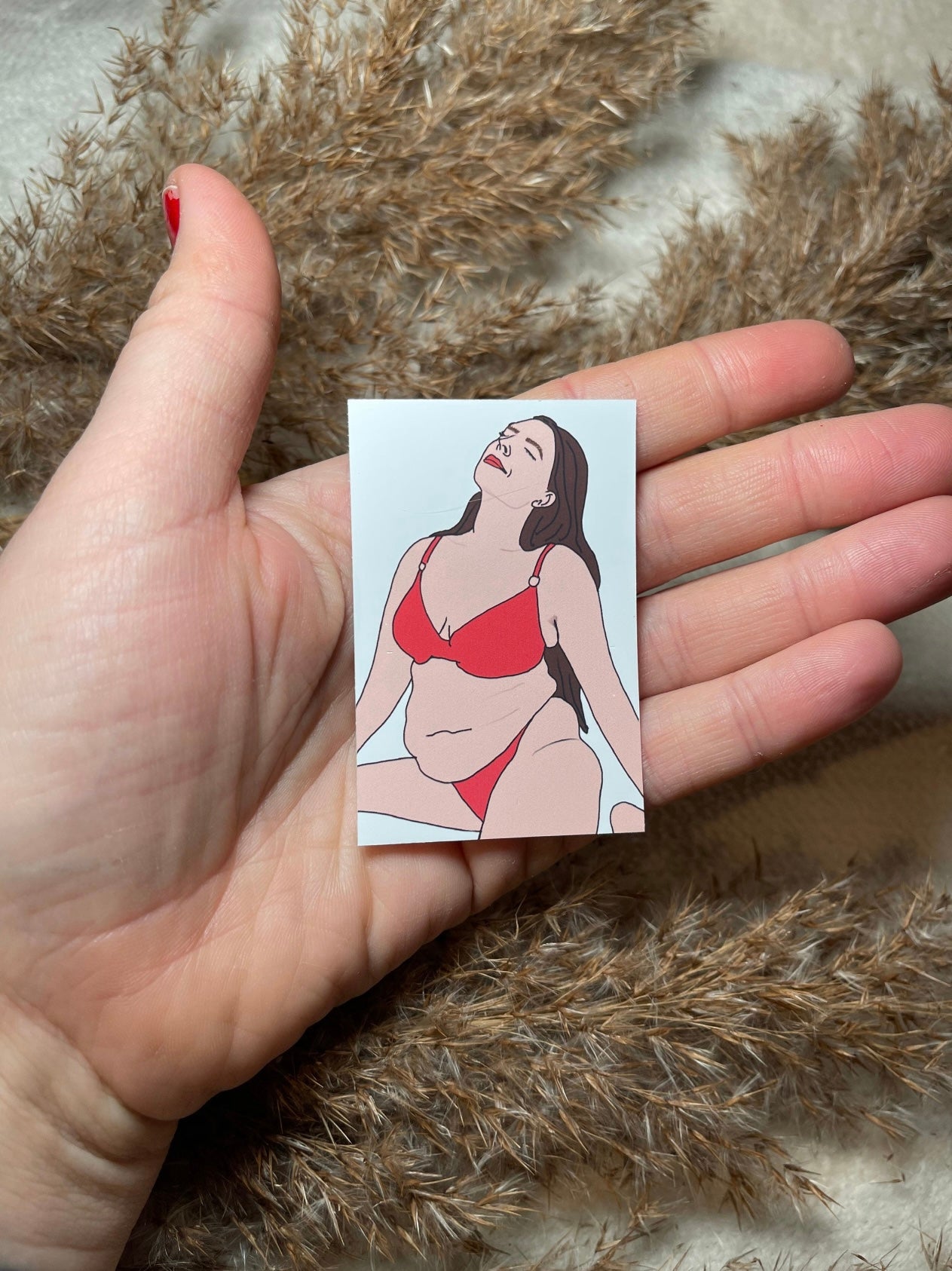 Goddess in Red Bikini