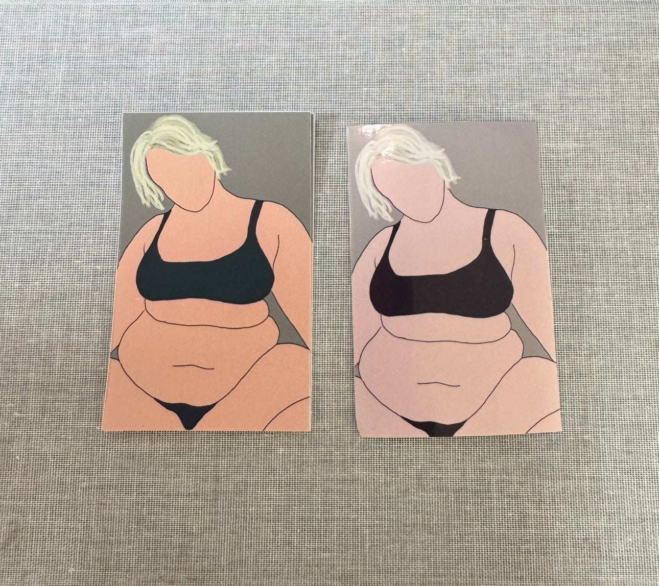 Big Belly White Girl Sticker