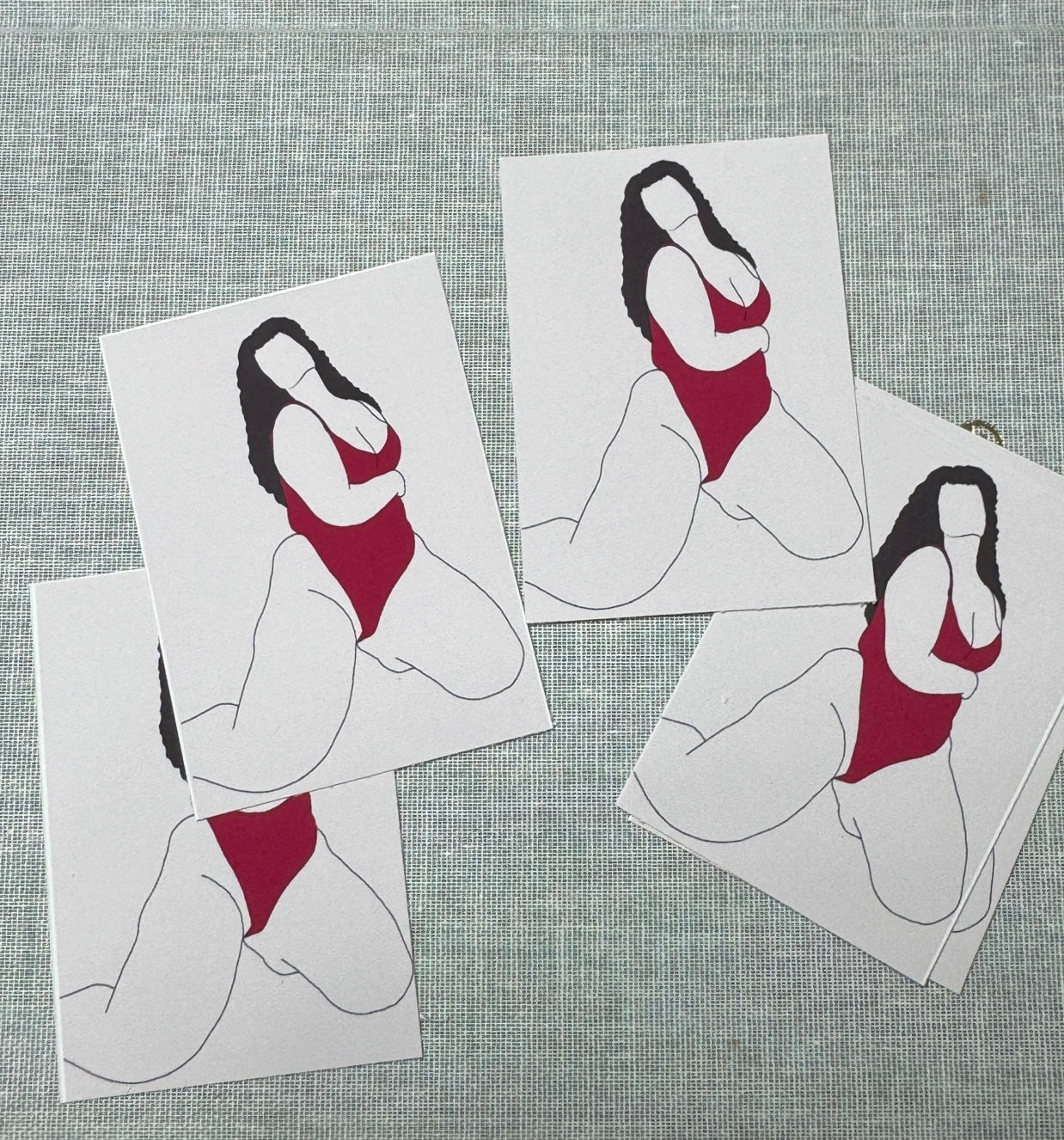 Curvy Dark Hair Babe