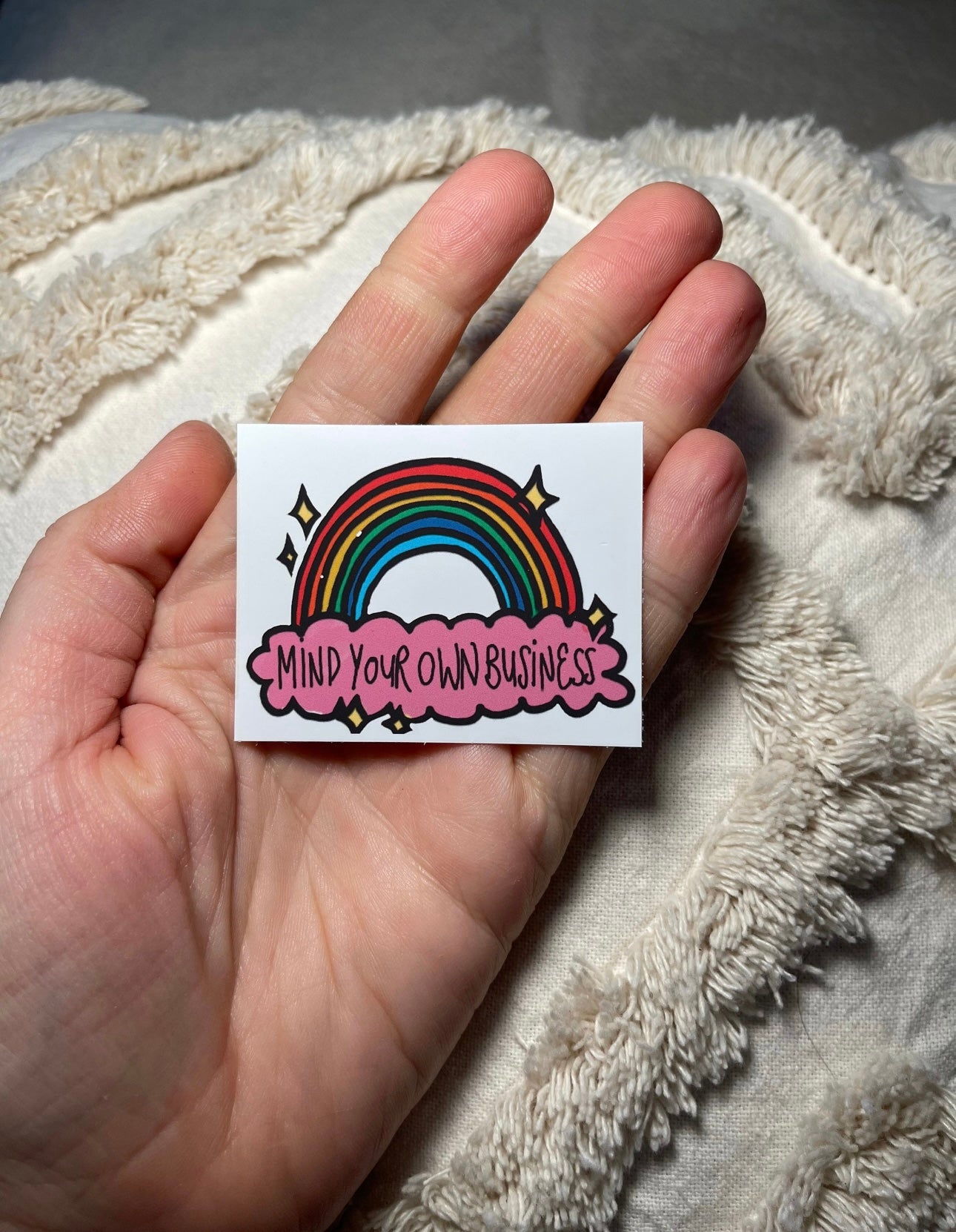 Mind Your Own Business Sticker