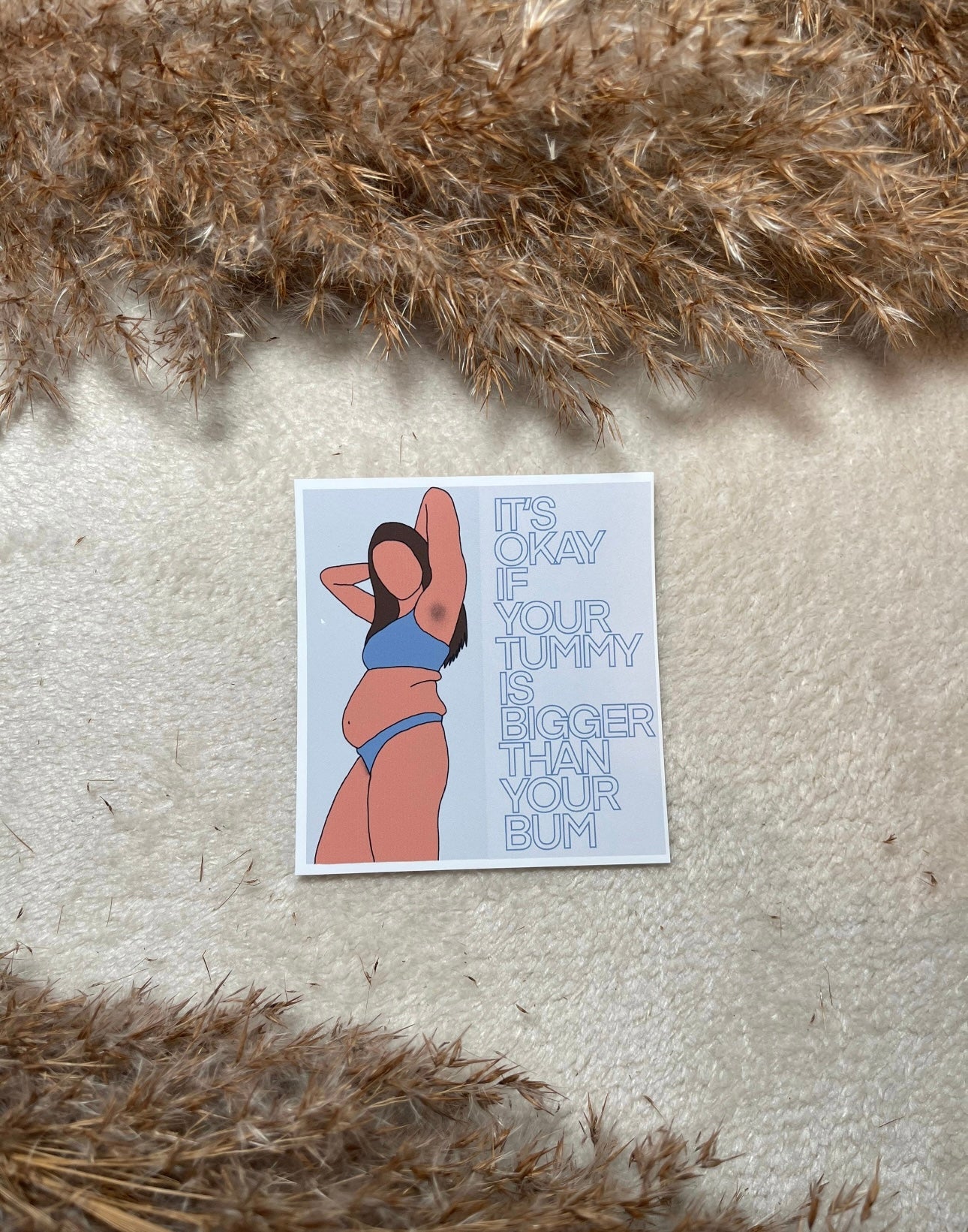 Flat Bum Queen Sticker