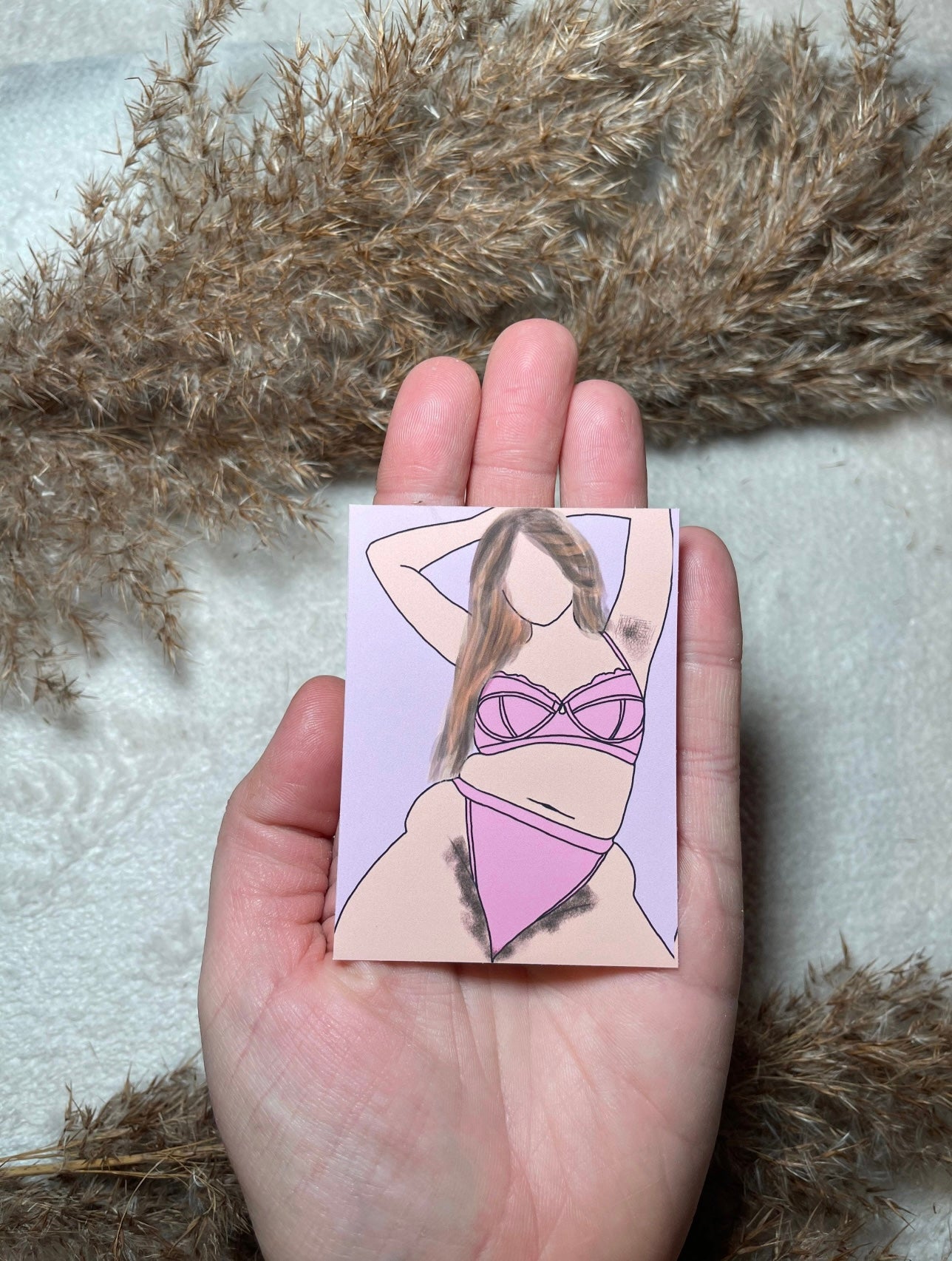Hairy White Girl Sticker
