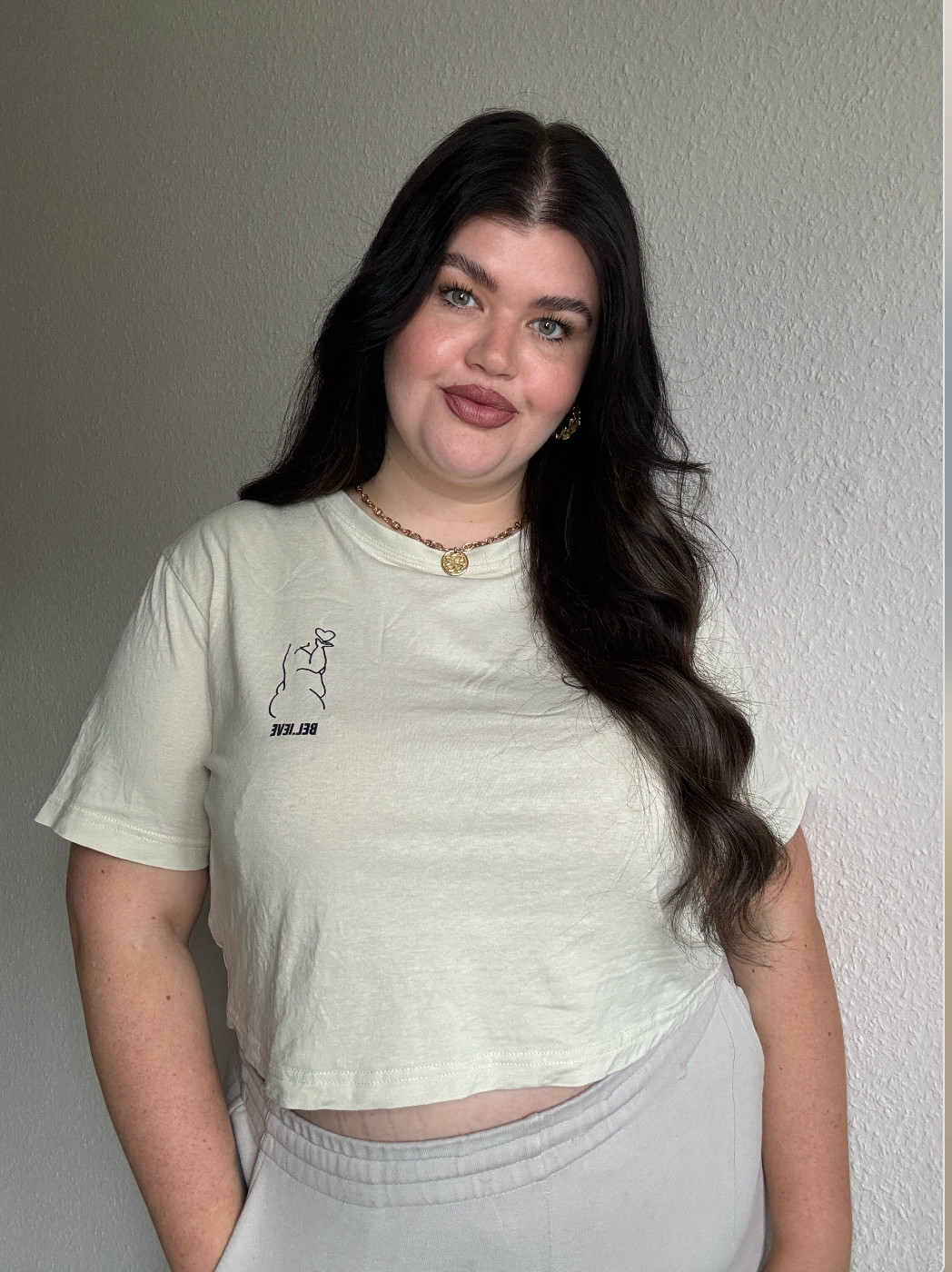 CROP SHIRT BIG BELLY GODDESS