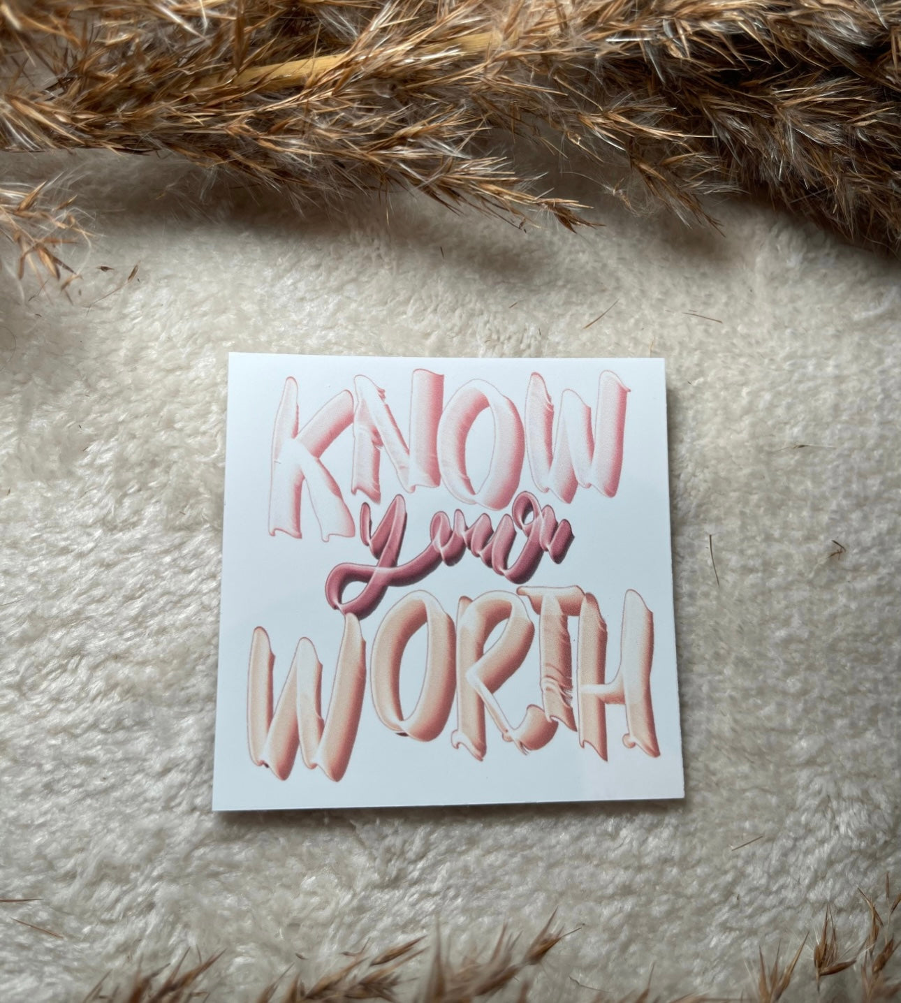 Know Your Worth Sticker
