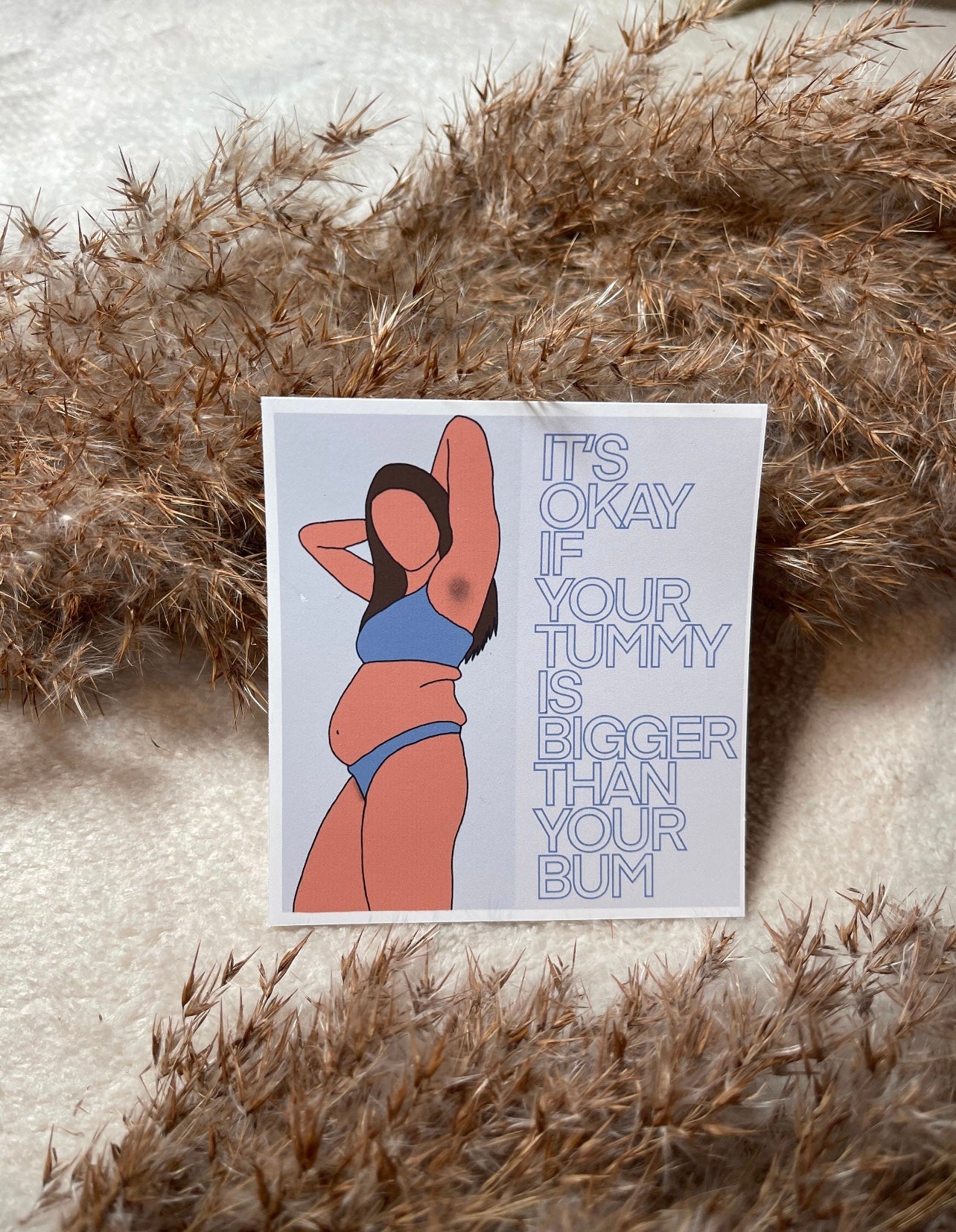 Flat Bum Queen Sticker