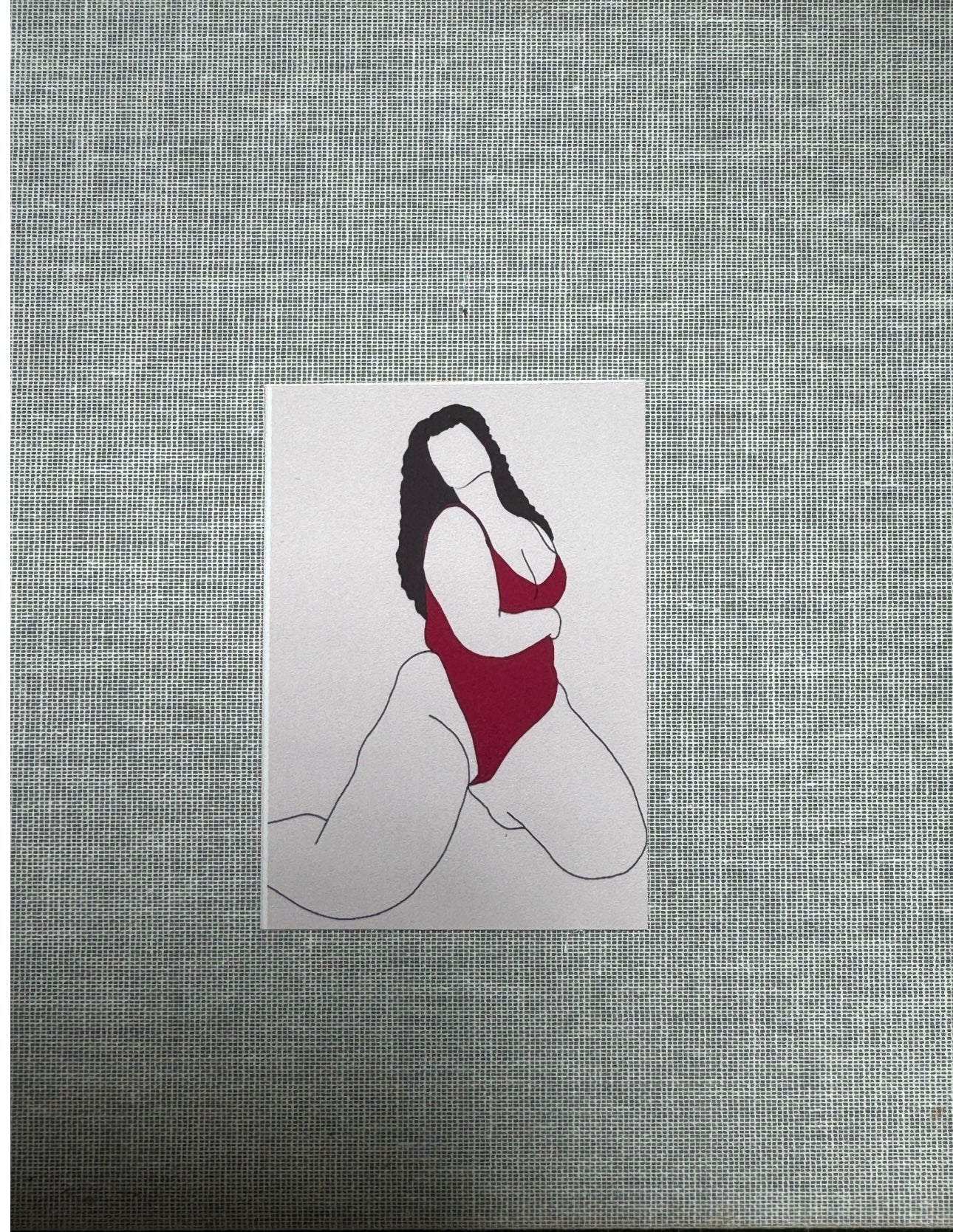 Curvy Dark Hair Babe