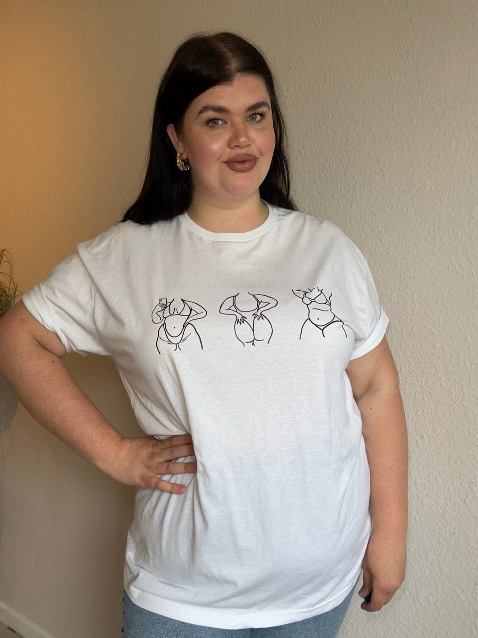 UNISEX T SHIRT CURVY BABES