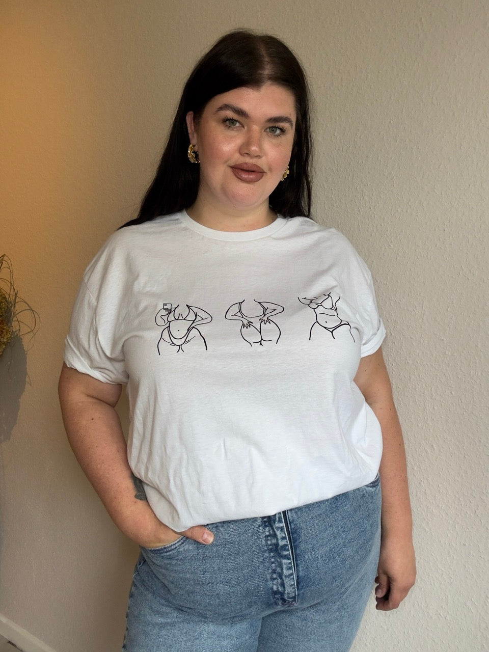 UNISEX T SHIRT CURVY BABES