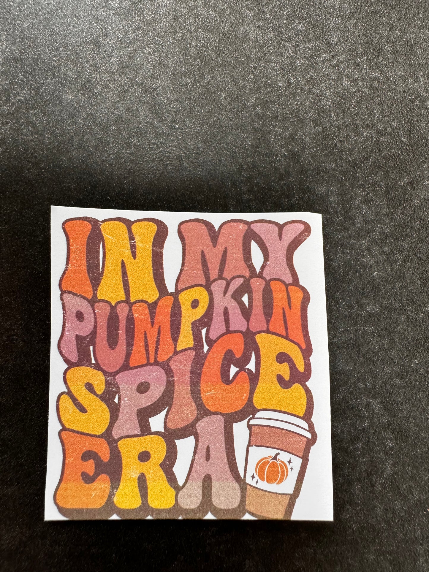 IN MY PUMPKIN SPICE ERA HALLOWEEN STICKER