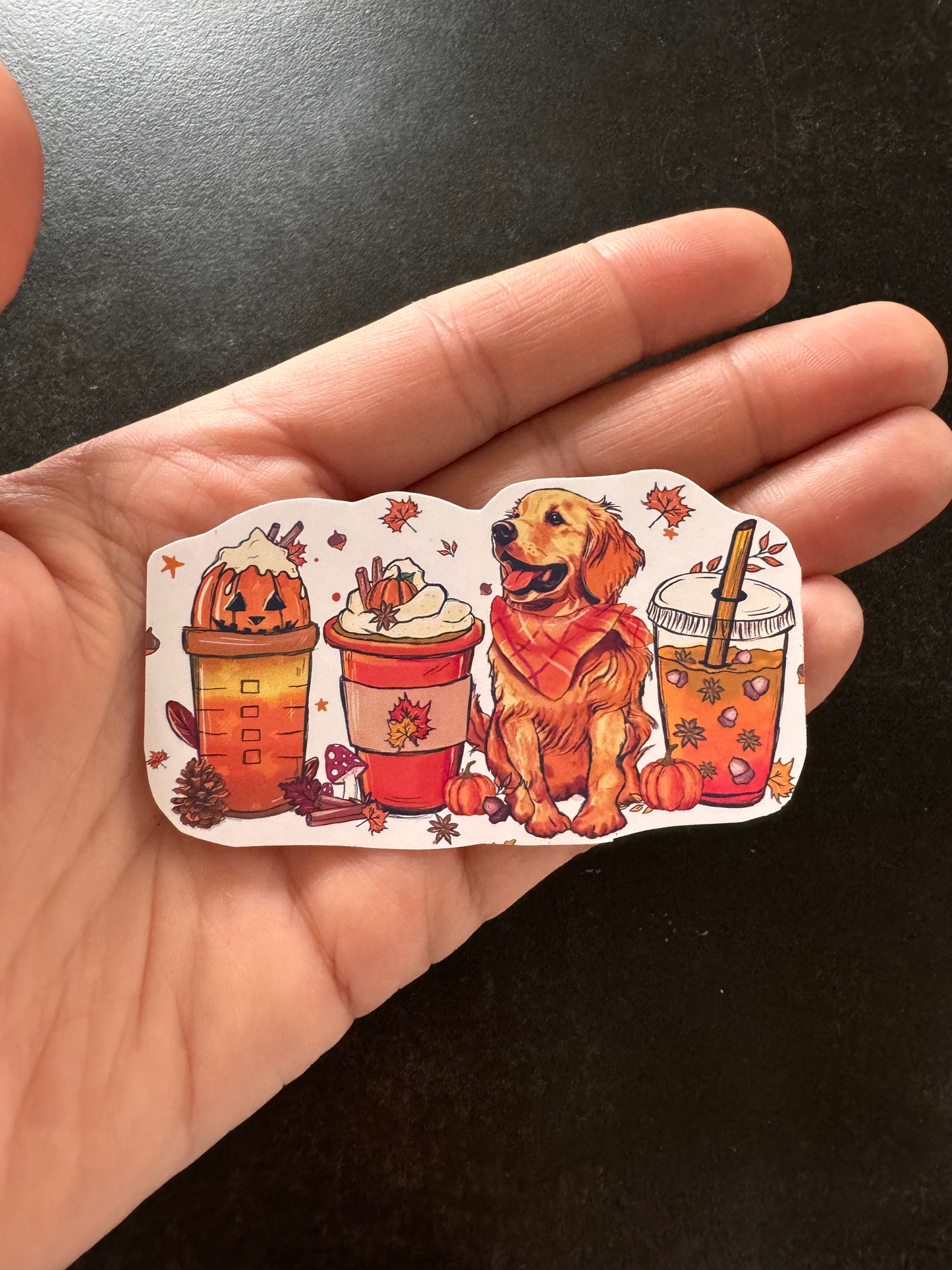 PSL & DOG HALLOWEEN STICKER