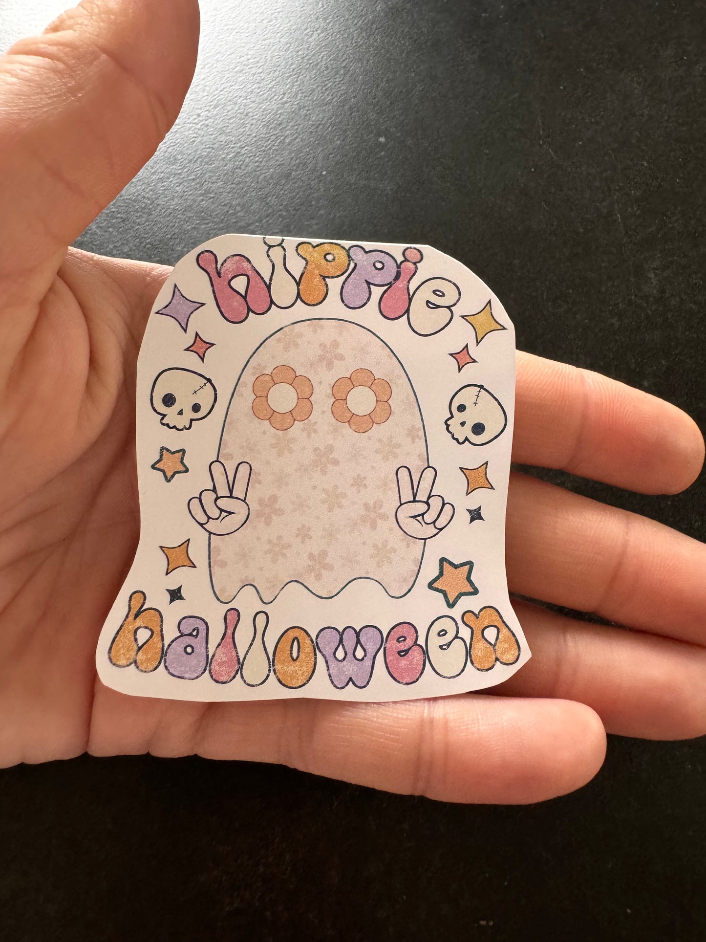 HIPPIE HALLOWEEN HALLOWEEN STICKER