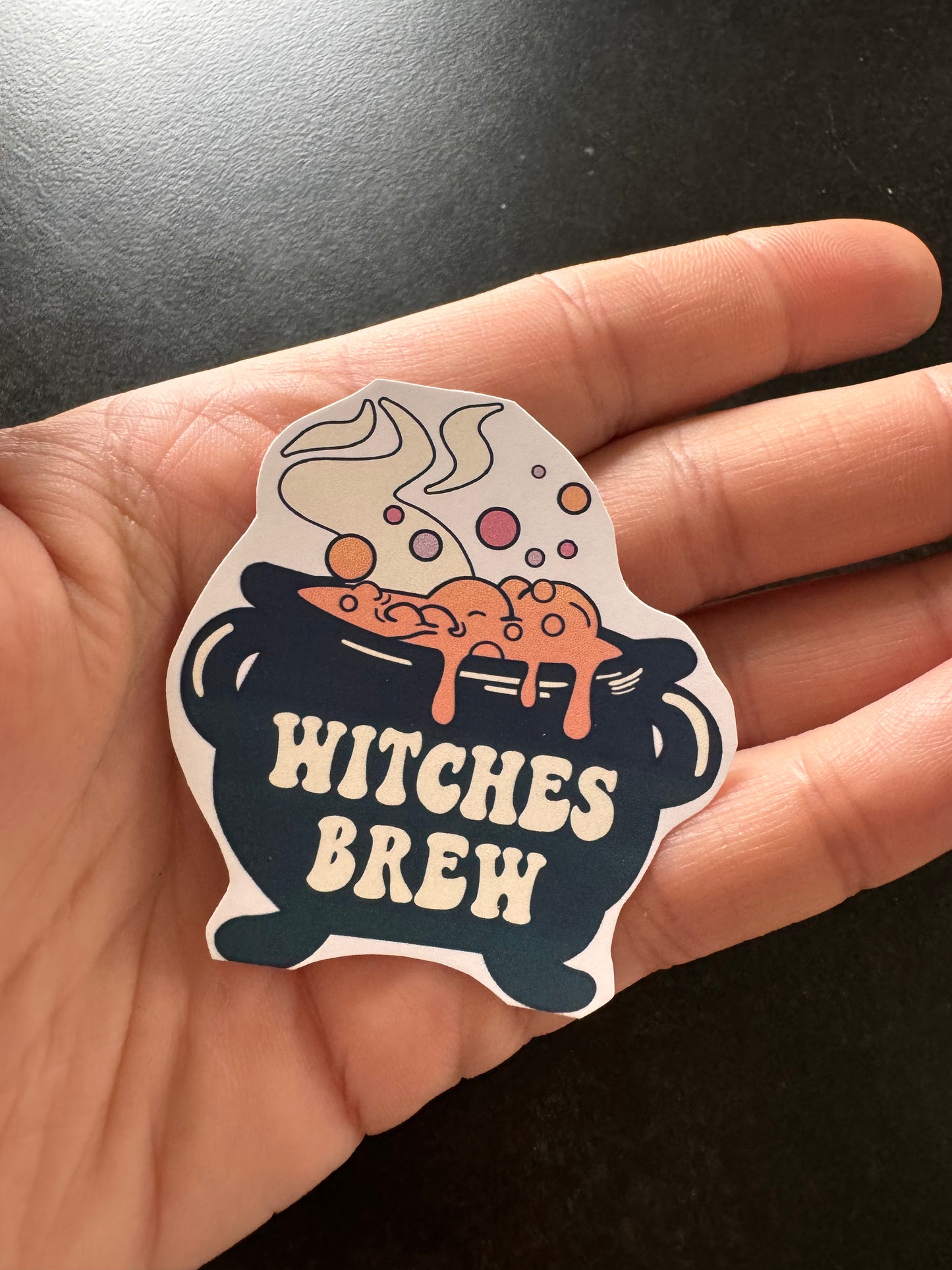 WITCHES BREW HALLOWEEN STICKER