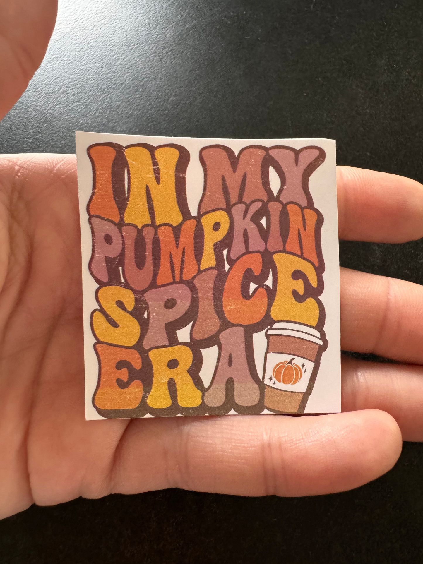 IN MY PUMPKIN SPICE ERA HALLOWEEN STICKER