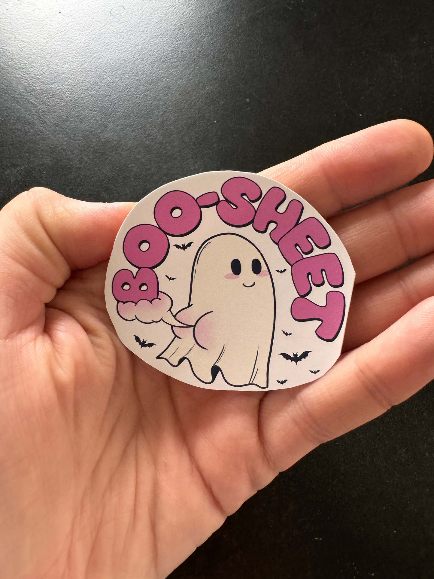 BOO-SHEET HALLOWEEN STICKER