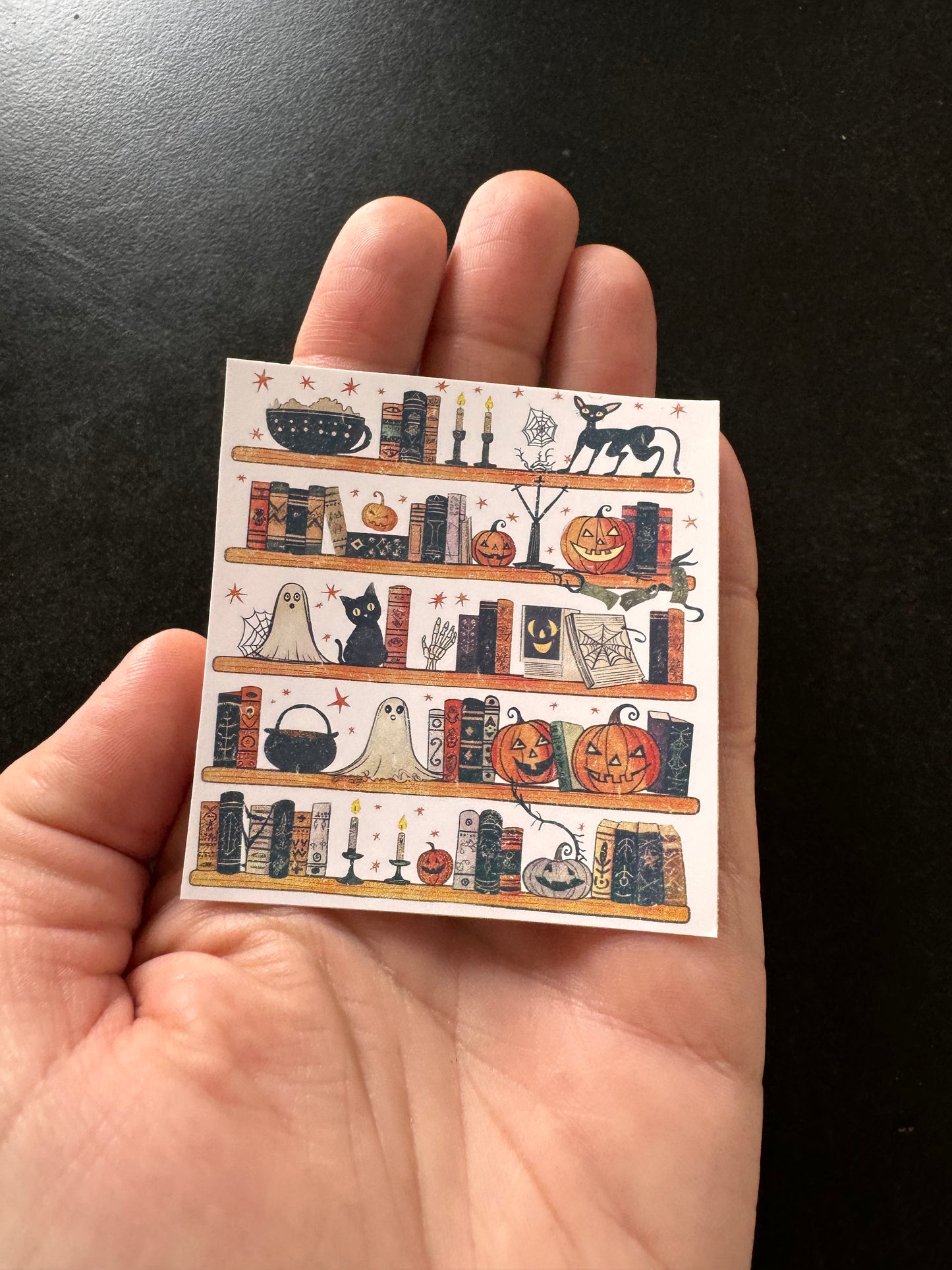 FALL BOOK VIBES HALLOWEEN STICKER