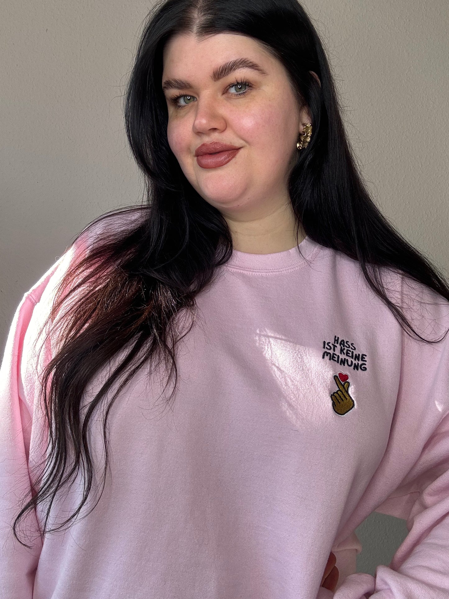 Hass ist keine Meinung Unisex Sweatshirt