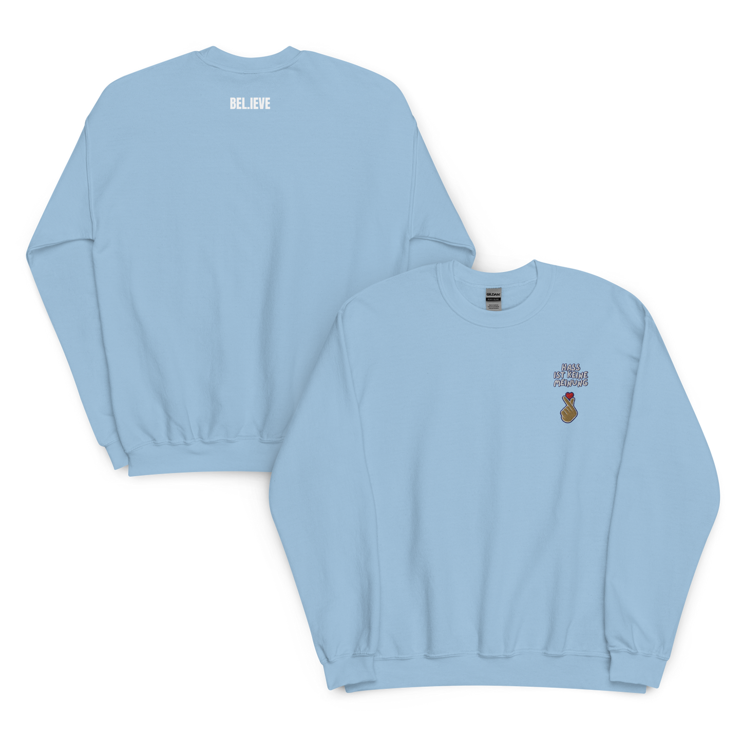 Hass ist keine Meinung Unisex Sweatshirt