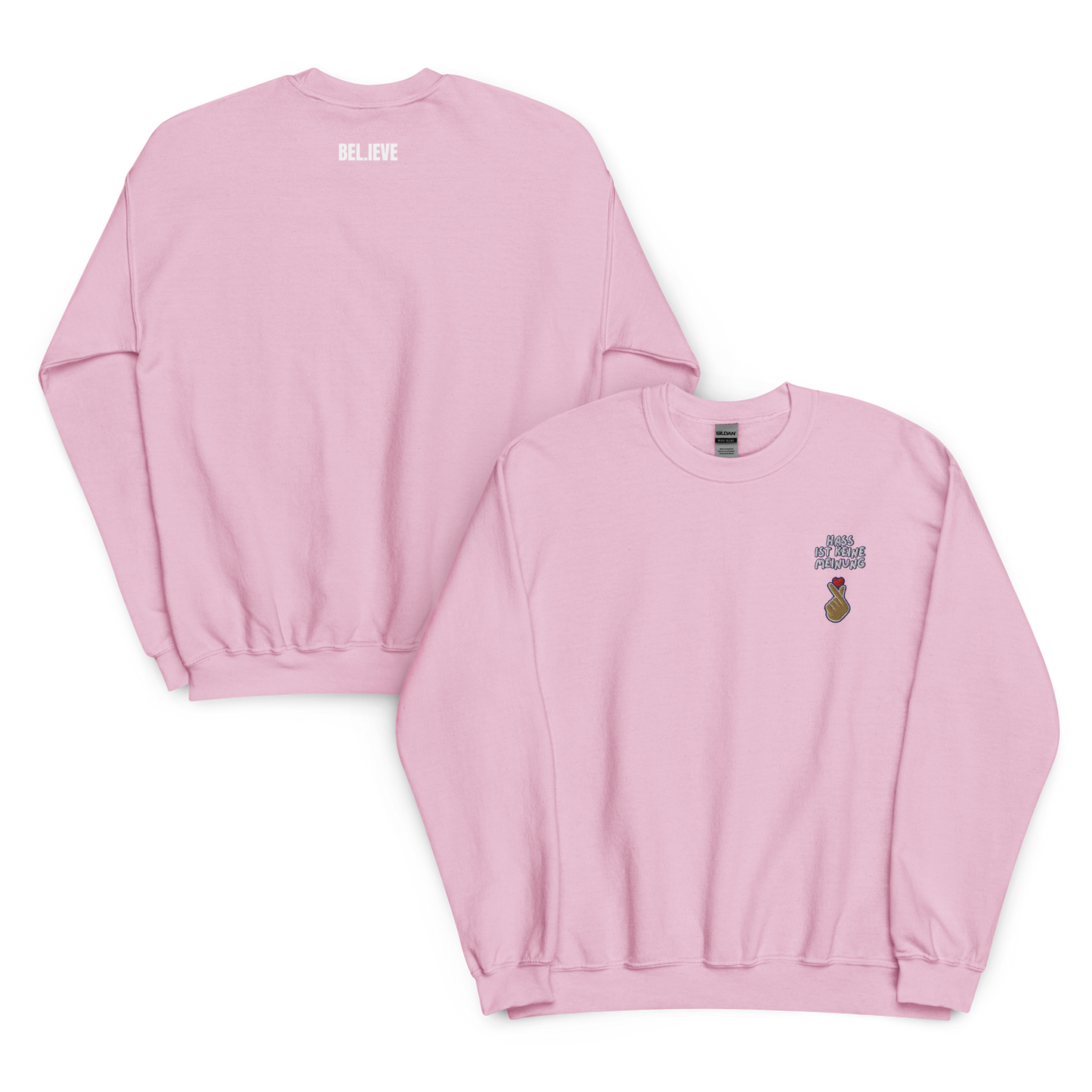 Hass ist keine Meinung Unisex Sweatshirt