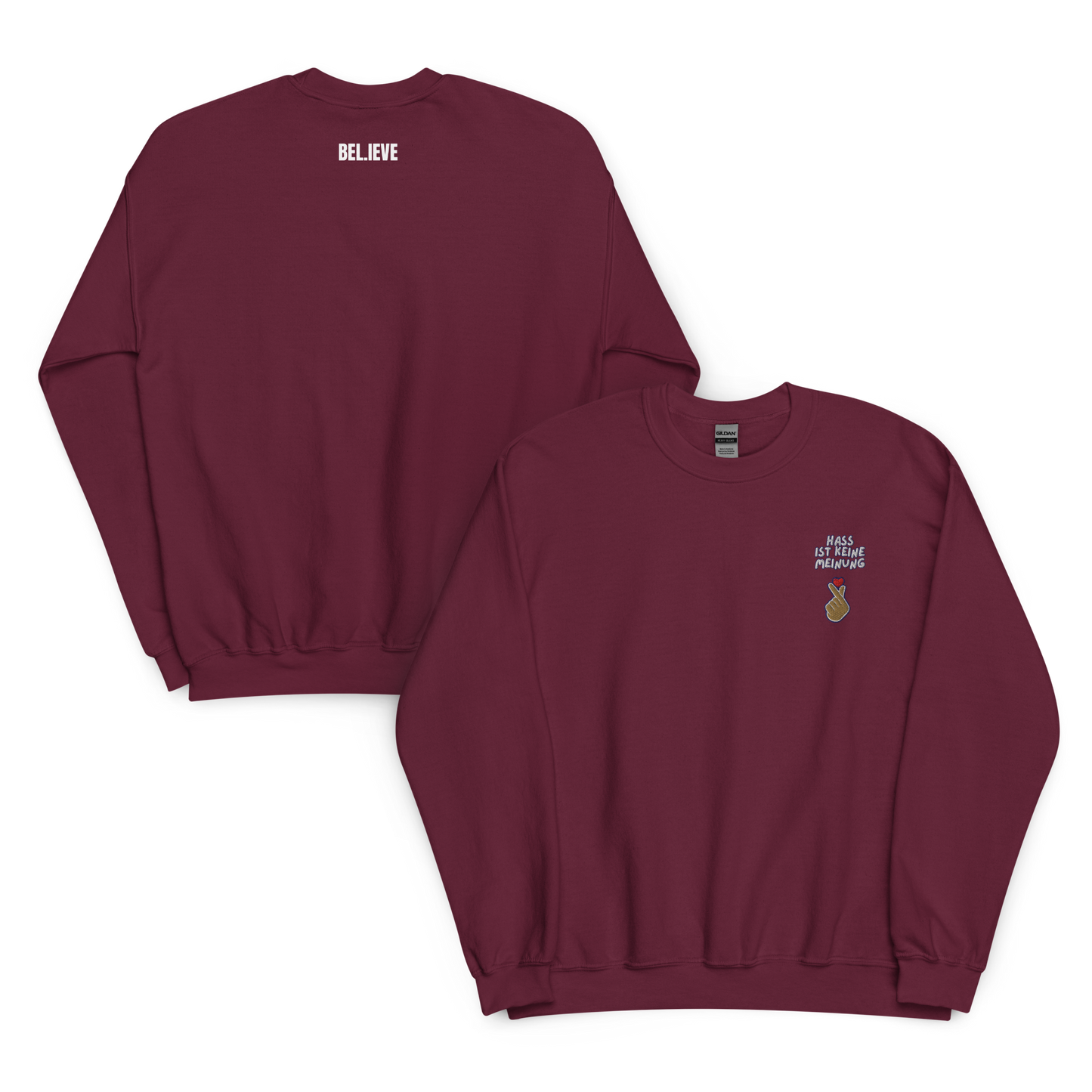 Hass ist keine Meinung Unisex Sweatshirt