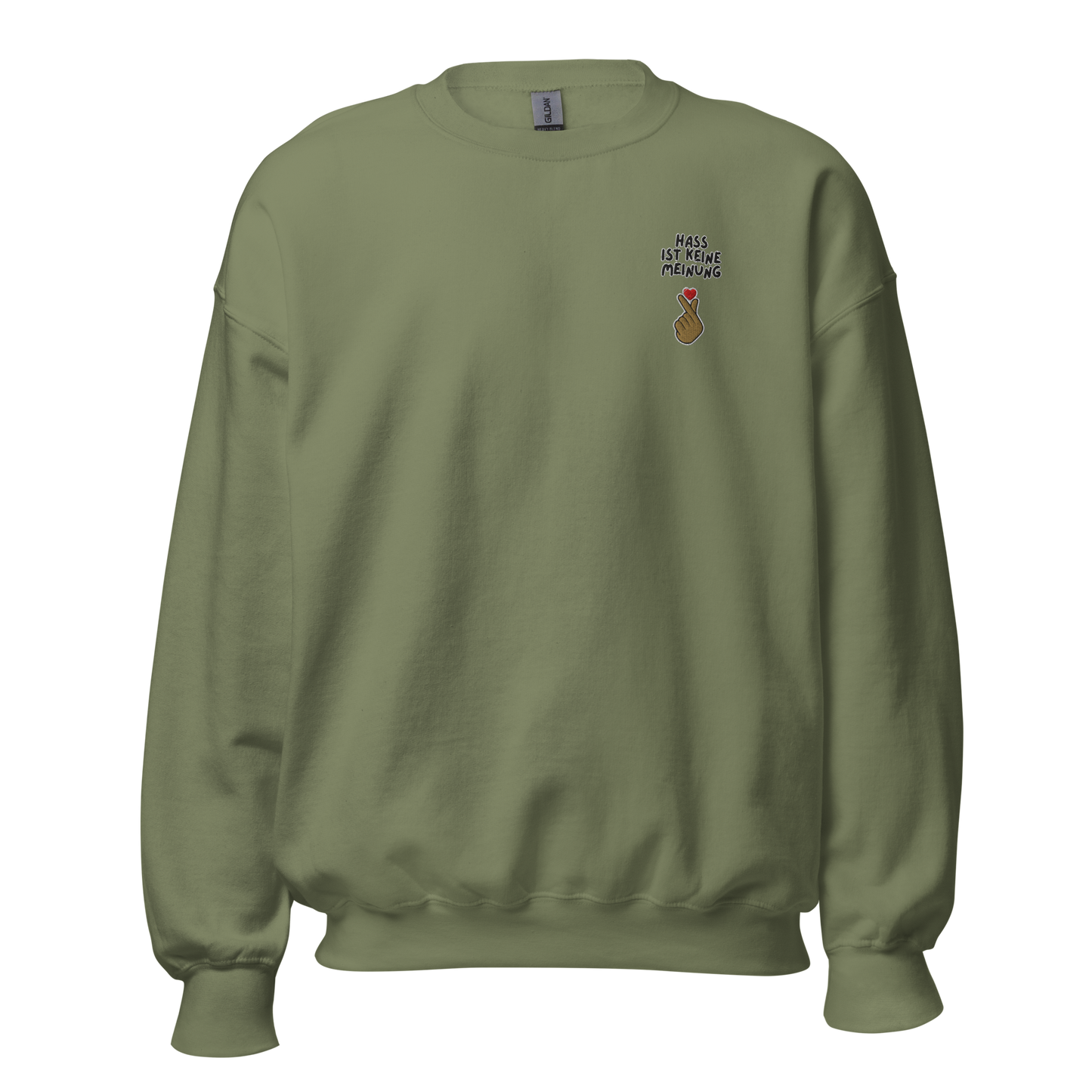 Hass ist keine Meinung Unisex Sweatshirt