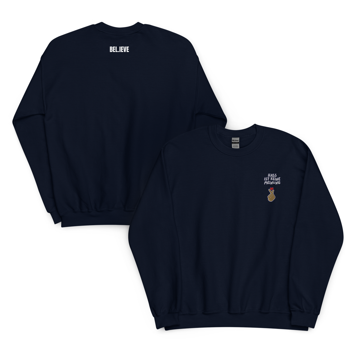 Hass ist keine Meinung Unisex Sweatshirt