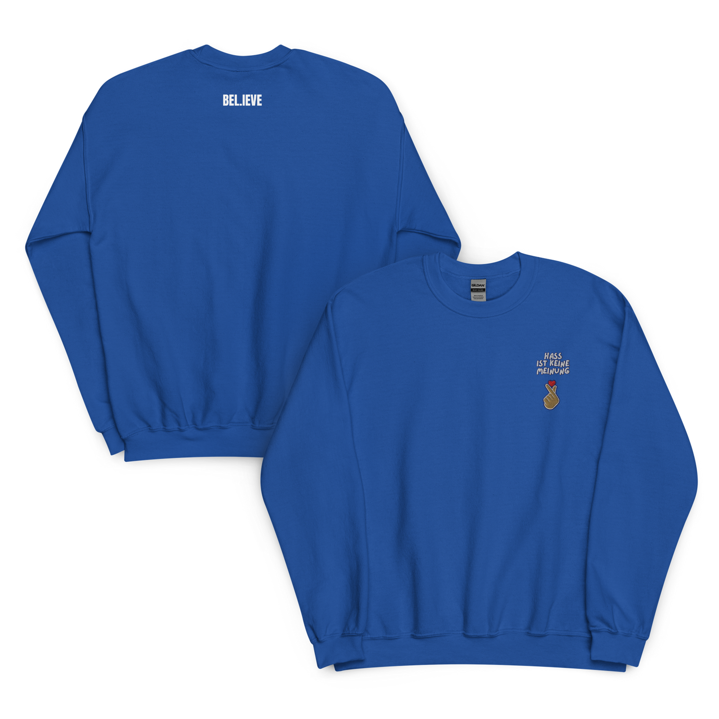 Hass ist keine Meinung Unisex Sweatshirt