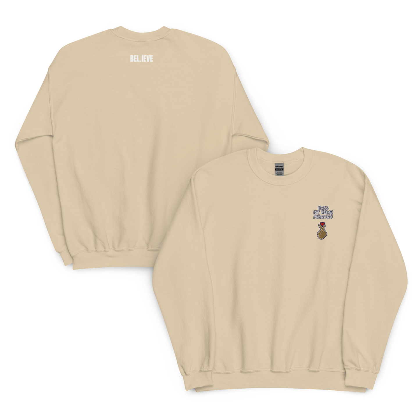 Hass ist keine Meinung Unisex Sweatshirt