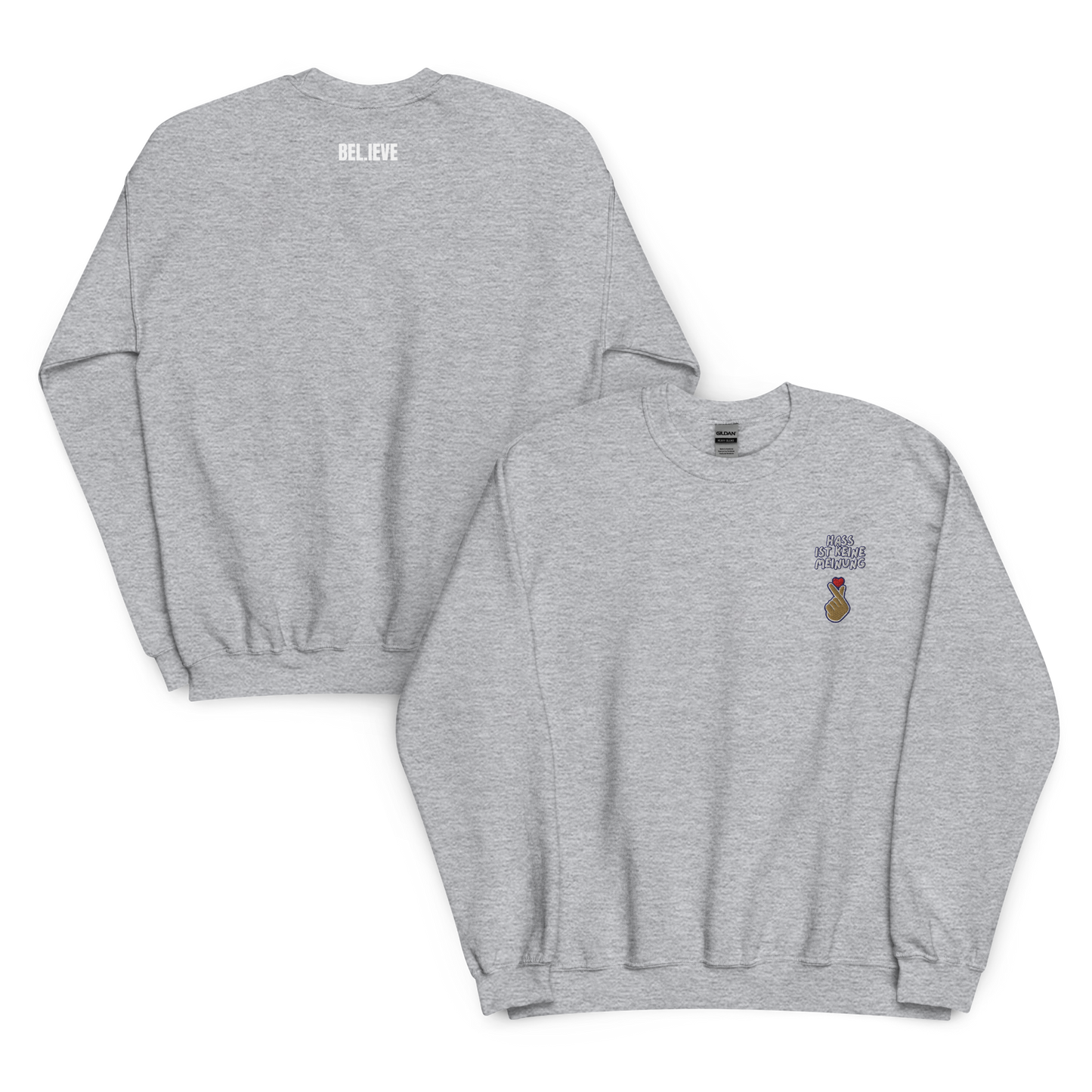 Hass ist keine Meinung Unisex Sweatshirt