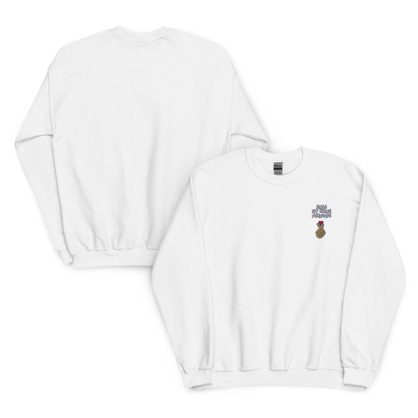 Hass ist keine Meinung Unisex Sweatshirt
