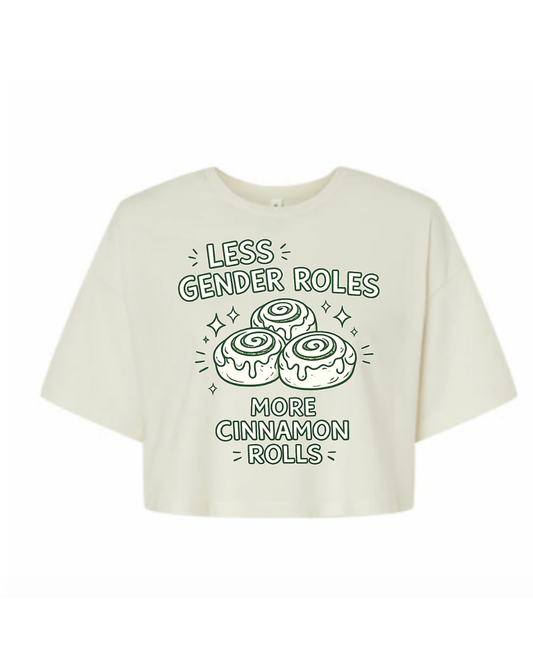 Less gender roles crop shirt