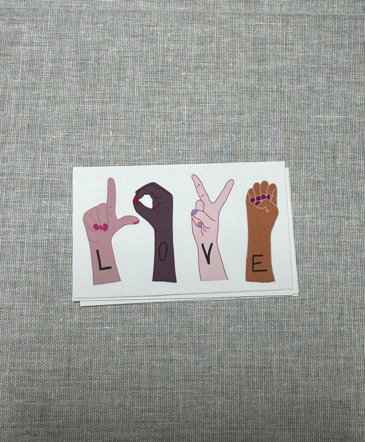L.O.V.E Sticker