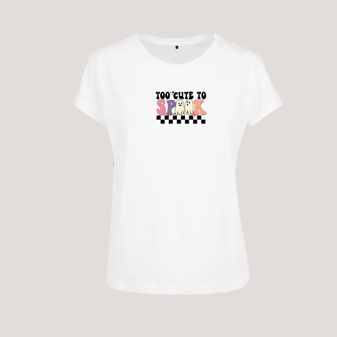 Ladies Shirt Too Cute To Speak
