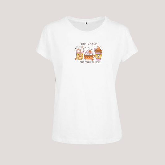 Ladies Shirt Hocus Pocus I need Coffee to Focus