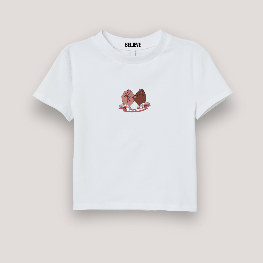 CROP SHIRT "THICK & THRIVING"