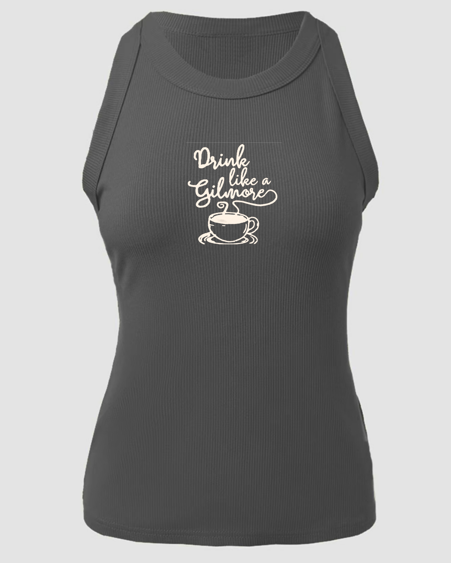 Drink like a Gilmore Ribbed Tank Top