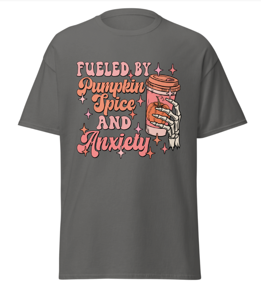 Pumpkin Spice & Anxiety Unisex Shirt