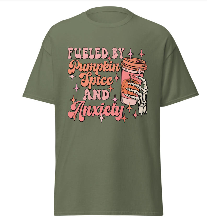 Pumpkin Spice & Anxiety Unisex Shirt