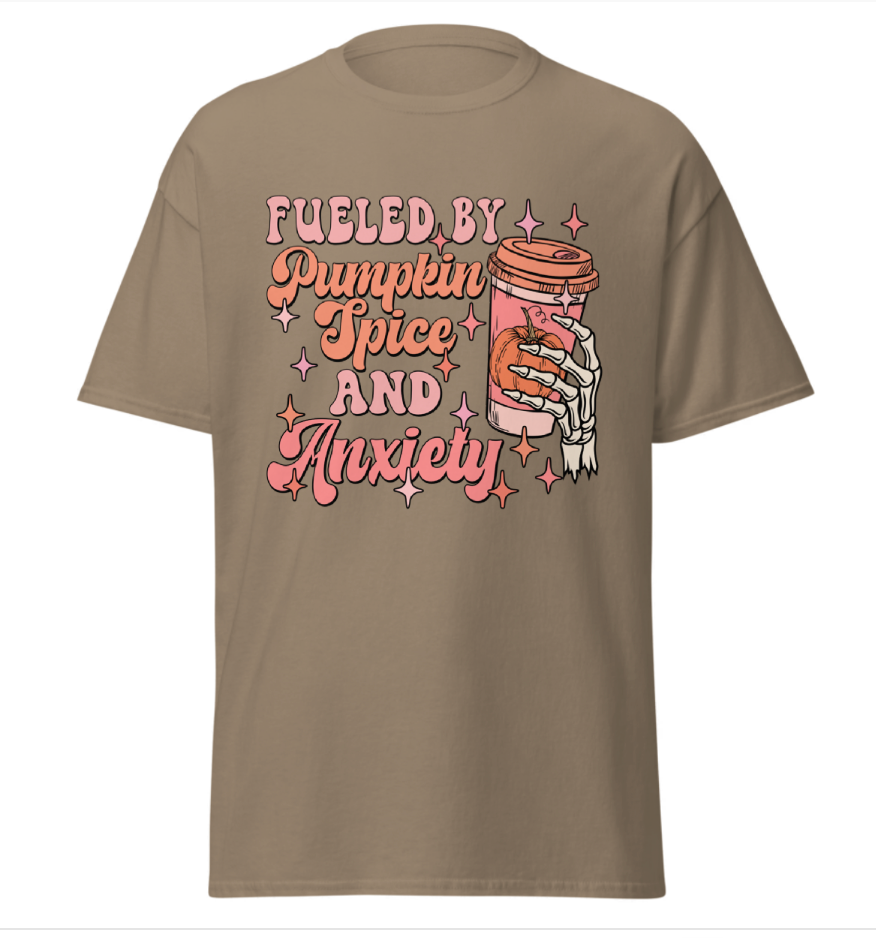 Pumpkin Spice & Anxiety Unisex Shirt