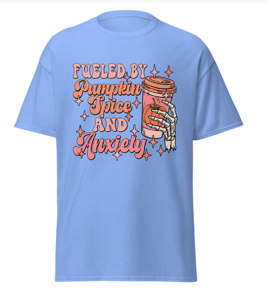 Pumpkin Spice & Anxiety Unisex Shirt
