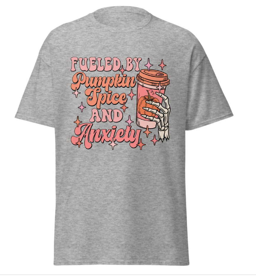 Pumpkin Spice & Anxiety Unisex Shirt