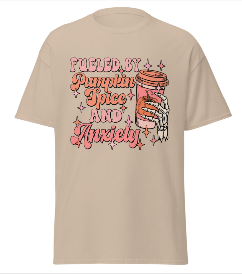 Pumpkin Spice & Anxiety Unisex Shirt